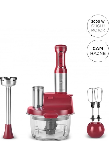 Karaca MM Prosteel 2000 W Cam Mutfak Robotu