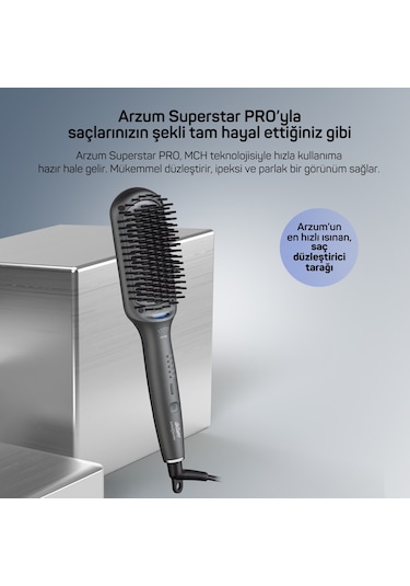 Arzum AR5071 Trendcare Saç Düzleştirici Fırça