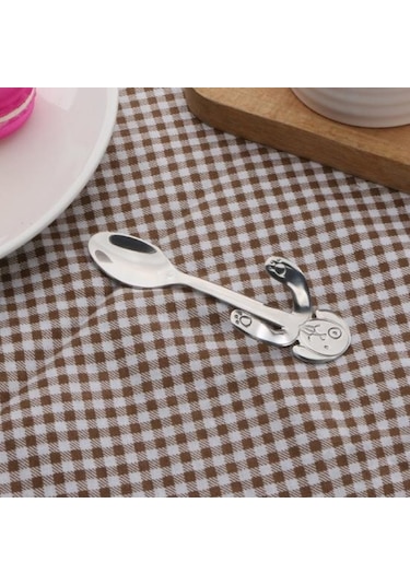 Yaratıcı Paslanmaz Çelik Köpek Asılı Fincan Sarılma Kahve Çay Çorbası Şeker Kaşığı 4