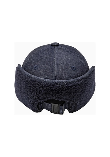 A.p.c Tommie Baseball Cap Yün Ve Denim Unisex Şapka Lacivert 60