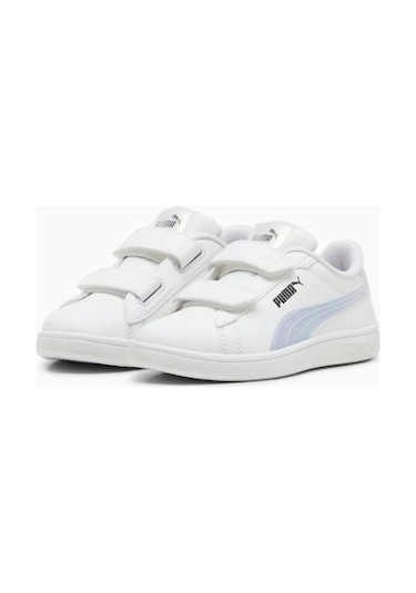 Puma Smash 3.0 Holo 2.0 V Çocuk Beyaz Sneaker Beyaz