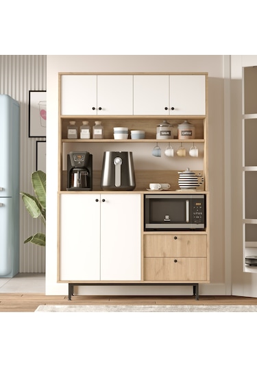 Lounge Kahve Köşesi Çok Amaçlı Dolap Mutfak Dolabı Le5-sw