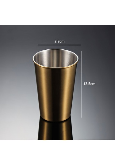 Mufunye 5'li Paslanmaz Çelik Bardak Seti - 500ml, Renkli, Taşınabilir, Her Yerde Kullanım İçin Çok Renkli