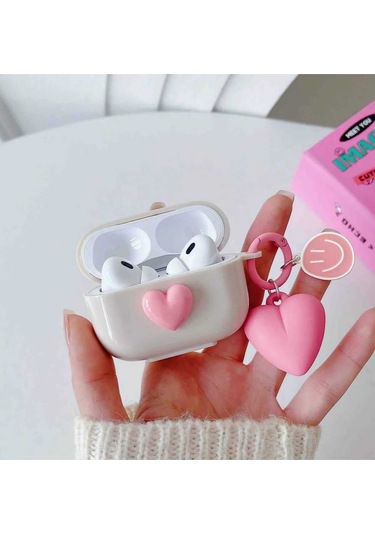 Iphone 3. Nesil Uyumlu Koruyucu Bluetooth Kulaklık Kılıfı Kalp Airpods 3. Nesil