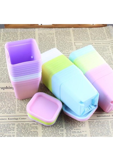 Lebihmurah 3614 10 Adet Saksılar Kare Yetiştiricilerinin Pot Tepsi Plastik Saksılar Bitkiler Bahçe Dekor Podazz