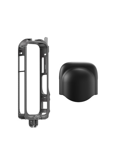 Insta360 X4 İçin Alüminyum Kamera Kafesi - Silikon Lens Koruması İle İki Tırnaklı Versiyon