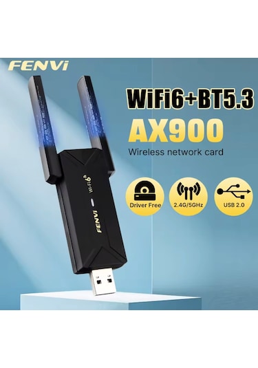 Fu-ax900 Wifi-6+bluetooth 5.3 Adaptörü Yüksek Çekim Ce Sertifika