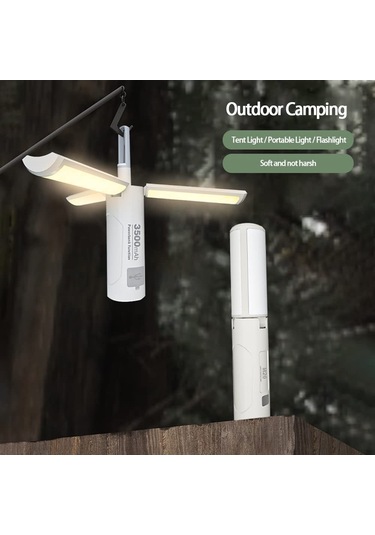 Teltree Yeni Model M26 Çok Amaçlı Kamp Aydınlatması, Manyetik El Feneri Ve Uyarı Lambası Beyaz