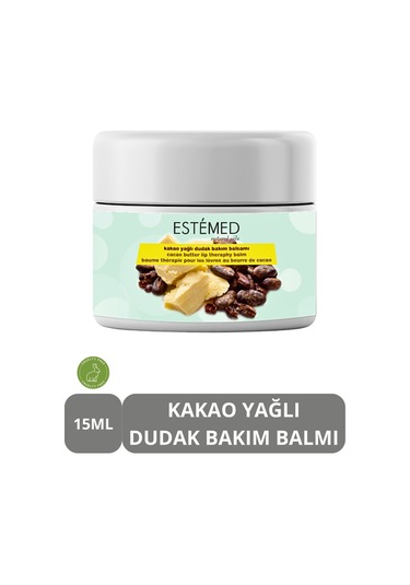 Estemed Kakao Yağlı Dudak Bakım Balsamı & Cacao Butter Lip Theraphy Balm 15ml