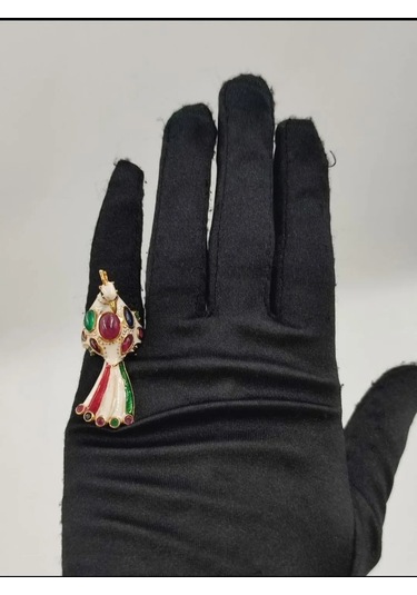 925 Gümüş Mine İşlem Yüzük 249 Altın