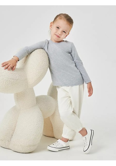 Mami-kids Yenidoğanlar İçin Uzun Kollu Body, Çocuklar İçin Koza 223418606 Gri