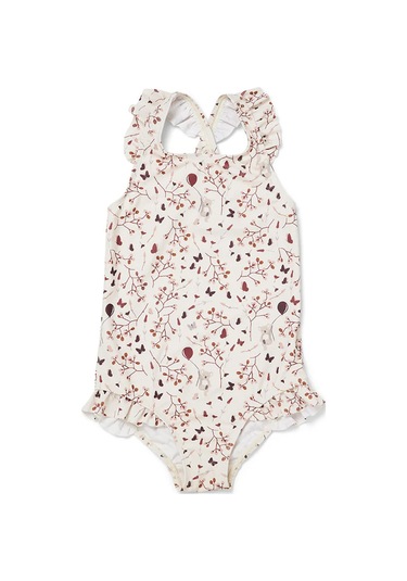 Nuuroo Anne Fırfırllı Uv Korumalı Kız Mayo Etnik Nu405 Çok Renkli