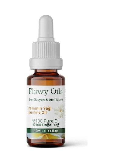 Flowy Oils Yasemin Yağı %100 Doğal Bitkisel Uçucu Yağ 10 ML