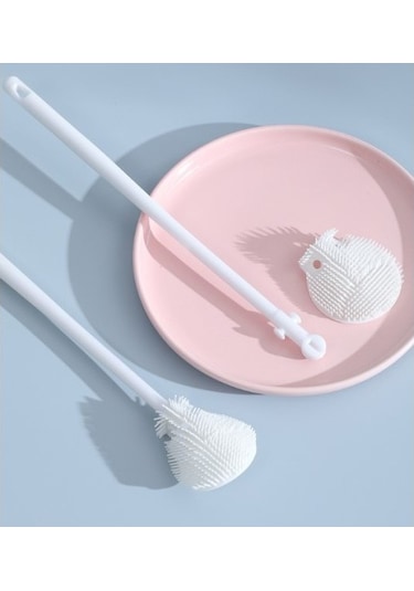 Kavanoz Ve Biberon Yıkama Fırçası Silikon Çok Renkli