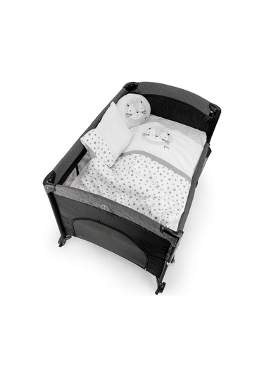 Wellgro Park Yatak Ve Beşik Uyku Seti - 6 Parça, Gri