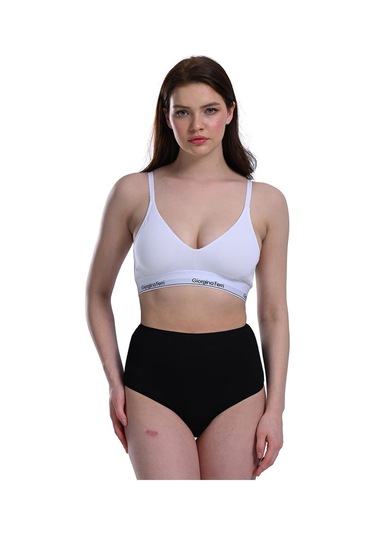 Likralı 5'li Kutu Premium Günlük Kullanıma Uygun Yüksek Bel Külot Berry G-007 E Siyah