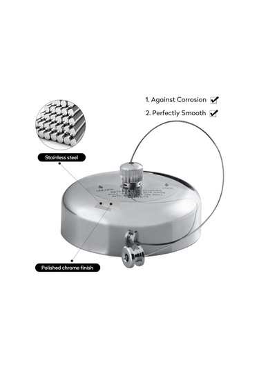 Açık Hava Geri Çekilebilir Çamaşır İpi 2,8 M Uzunluk B Diğer