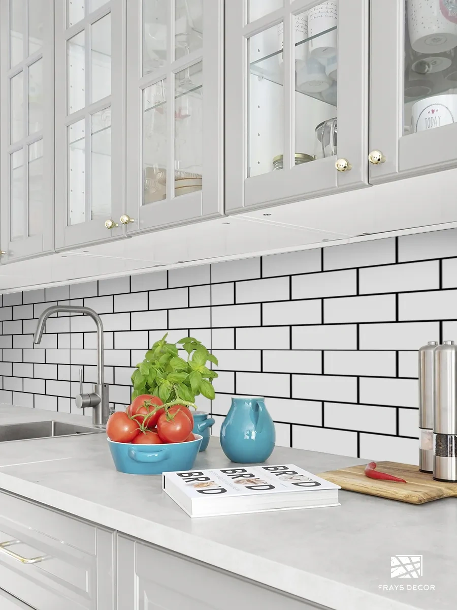 Frays Decor Banyo Ve Mutfak İçin Kendinden Yapışkanlı Duvar Panelleri 403221428