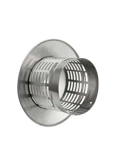 Pazly Paslanmaz Çelik Baca Kapağı Dış Duvar Hava Çıkışı Koruyucu Kapak Şömineler 110mm
