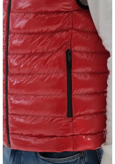 Shooter Sportswear Erkek Parlak Yelek Luxe Bej Kırmızı