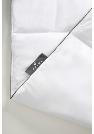 Varol Premium Kaz Tüyü Yorgan %70 Gıdık / %30 Sırt Tek Kişilik 155 215 Cm Beyaz
