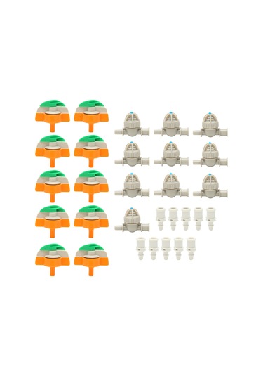 10 Adet 4/7 Hortum Bağlantılı Nozul Huiliang