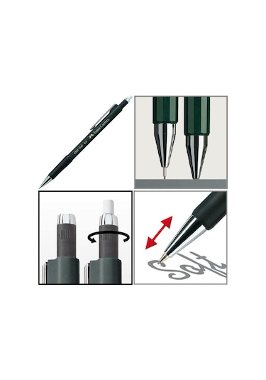 Faber Castell 1345-1347 Versatil Kalem 0.7 Bordo