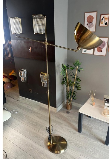 Eskitme Makas Gövde Lambader Hareketli Başlık Modern Dekoratif Metal Oturma Odası Çalışma Odası Zemin Lambası Eskitme