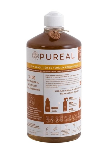 Pureal Çok Amaçlı Tüm Ev Temizlik Konsantresi 1 L Tekli