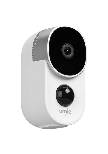 Umie UM-BK21 İki Yönlü TF Kart 6700 Bataryalı Kablosuz Tuya Destekli 1080P Full HD Akıllı IP Kamera Beyaz