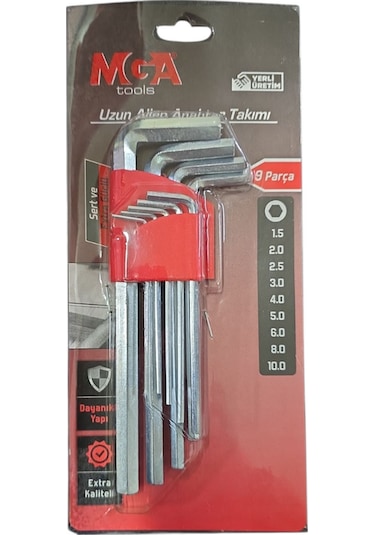 Mga Mg620016tk 9 Parça Uzun L Allen Anahtar Takımı/seti