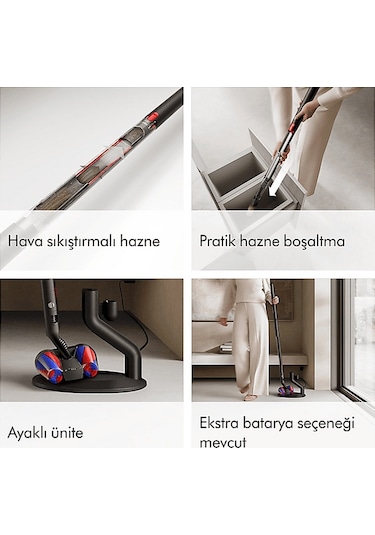 Dyson Pencilvac Fluffycones Kablosuz Şarjlı Dikey Süpürge