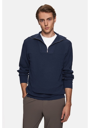 Twn Slim Fit Lacivert Düz Mont 2ec0735320350 Lacivert