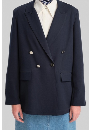 Armine Çift Düğmeli Ceket 24y5411 Lacivert-lacivert Lacivert