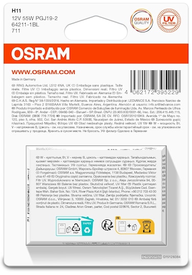 Osram Ampul H11 12v 55w Uzun Huzme Far 64211-01b