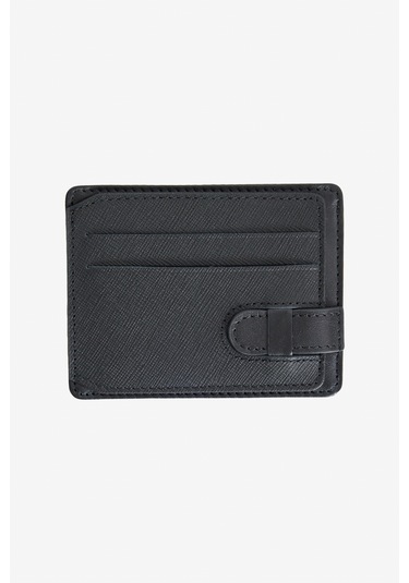 AC&Co / Altınyıldız Classics Erkek Siyah %100 Hakiki Deri Kartlık Siyah