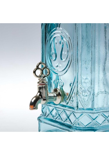 San Miguel Musluklu Köşeli Yağ Şişesi 3.5 Litre 5031g Şeffaf