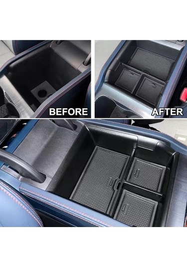 Geeksen Byd Atto3/yuan Plus 2022-2024 Siyah Merkezi Kontrol Kol Dayama Depolama Kutusu