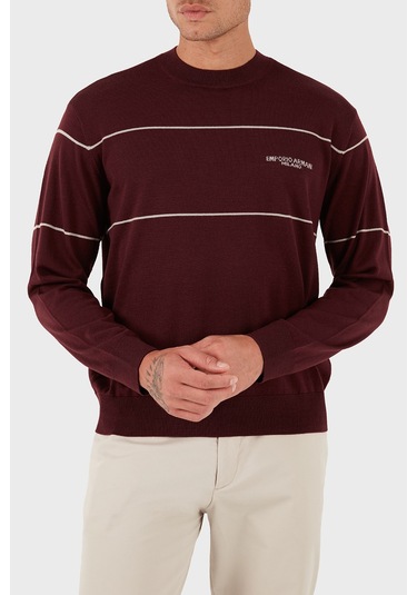 Emporio Armani Erkek Kazak Em002796 Af14199 M5065 Bordo Bordo