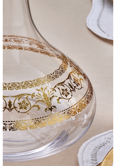 Karaca Royal Bone Victoria 25 Parça Bardak Kadeh Ve Karaf Seti Gold Gold