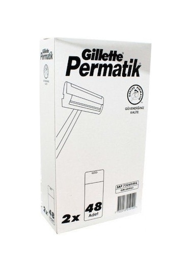 Gillette Permatik Kartela 2 x 48'li