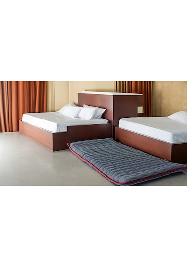 Hyk Group Taşınabilir Katlanır Karavan Kamp Otel Misafir Anne Yanı Yer Yatağı 90x190 Tek Kişilik Yatak