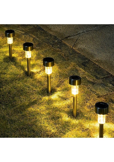 Solar Metal Bahçe Kazık Lamba Seti 10 Adet-9096813306621