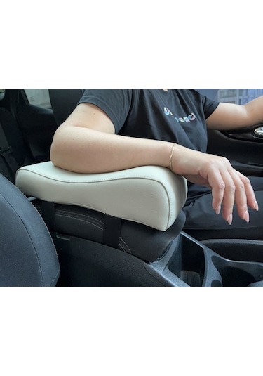 Mg Mg3 2024+ Uyumlu Kol Dayama, Kolçak Yükseltici Minder Deri İnce Bej