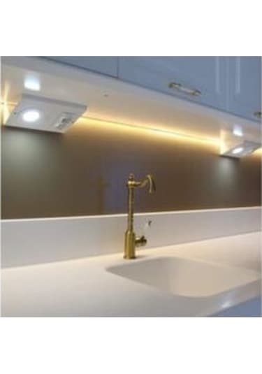 Mutfak Dolap Altı & Tezgah Altı 3 W Beyaz Led Aydınlatma ve  Prizi