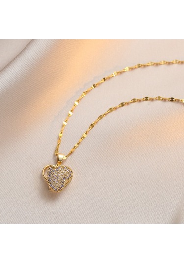 Bayan Kolye: Moda Estetiği Titanyum Çelik Kolye No.10 Çok REnkli