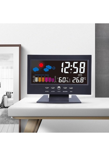 Homyl Led Dijital Projeksiyon Alarmı Zaman Saati Erteleme Hava