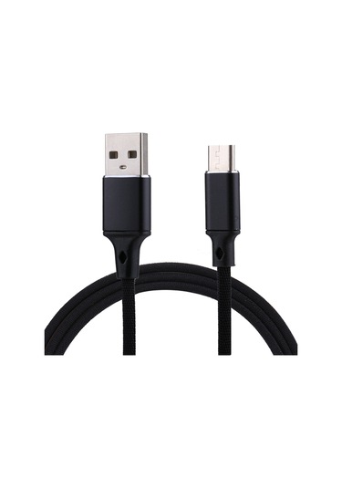 1m 2a Çıkış Usb To Usb-c / Type-c Nylon Örgü Tarzı Veri Senkronizasyon Şarj Kablosu Kırmızı