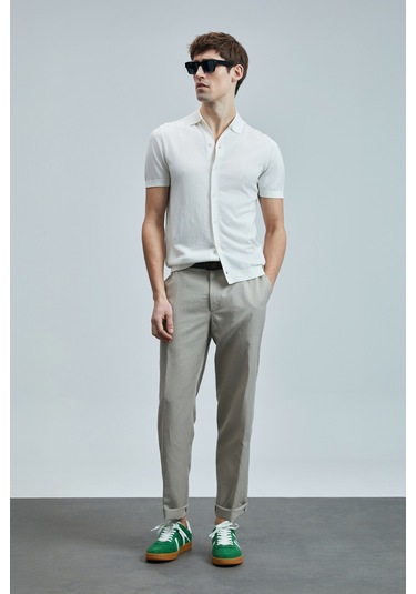 Lufian Hector Erkek Modal Karışımlı Kazak Kırık Beyaz Kırık Beyaz 111090132100510 Kırık Beyaz