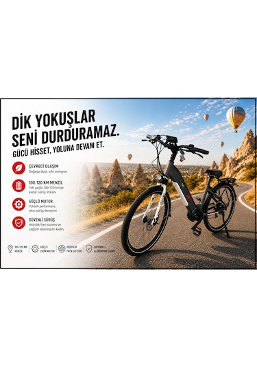 AsVIVA B14N 28 Jant Orta Motorlu Hollanda Elektrikli Bisiklet 14 AH